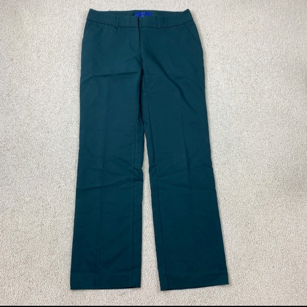 Apt. 9 Women's Torie Green Straight Leg Pants 4P